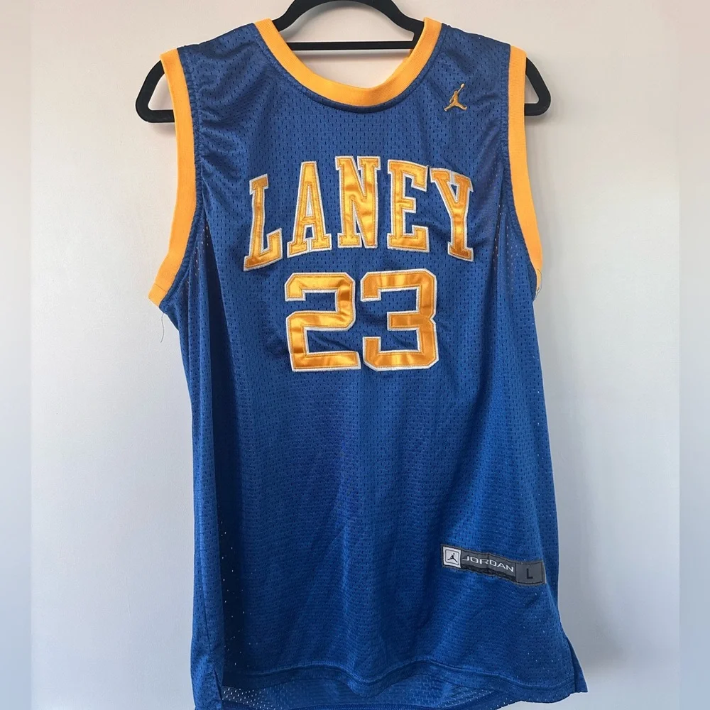 Vintage Michael Jordan Laney High School Bucs 1980 Basketball Jersey L